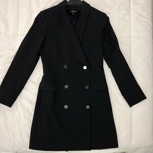 EUC Theory Suiting Shawl Blazer Dress Black 6